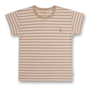 SANETTA - T-shirt unisexe Rayures beiges