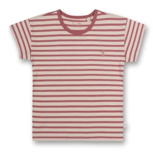 SANETTA - T-shirt fille rayures rose