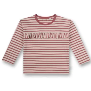 SANETTA - chemise fille manches longues rayures roses