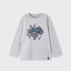 MAYORAL - T-shirt garçon manches longues avec voitures