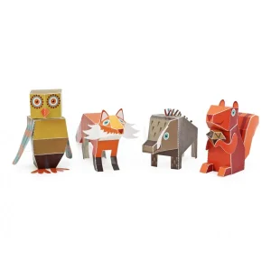 PUKACA - Set de bricolage en papier Animaux de la forêt