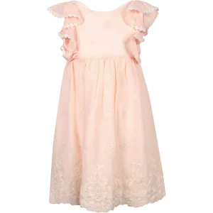 ABEL & LULA - Robe dentelle romantique Bambula rose saumon