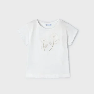 MAYORAL - T-shirt brodé à motif floral