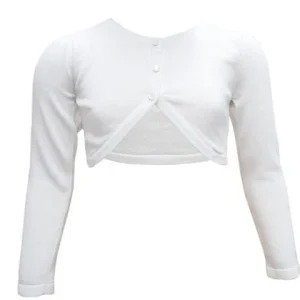 Boléro en coton blanc