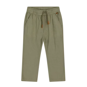 HUST & CLAIRE - Pantalon Lin Tobber Vert