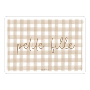 Papier Poetic - Carte Postale / Card "Petite fille" vichy