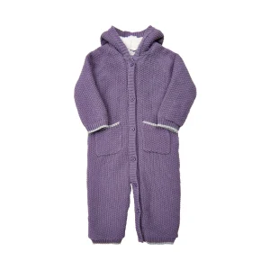ME TOO - Salopette tricotée doublée violet