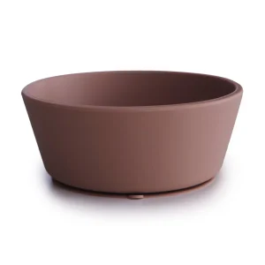 MUSHIE - Bol en silicone avec ventouse Cloudy Mauve ø 11,5 cm