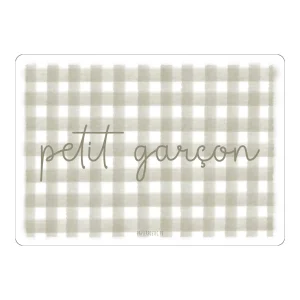 Papier Poetic - Carte Postale / Card "Petit garçon" vichy