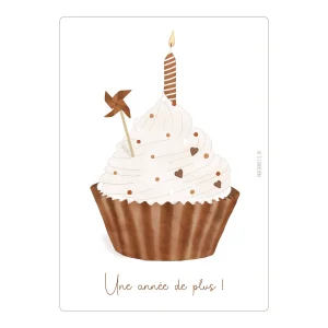 Papier Poetic - Carte Postale / Card "Anniversaire Cupcake"