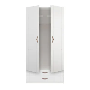 Lifetime - armoire 2 portes & 2 tiroirs 100cm