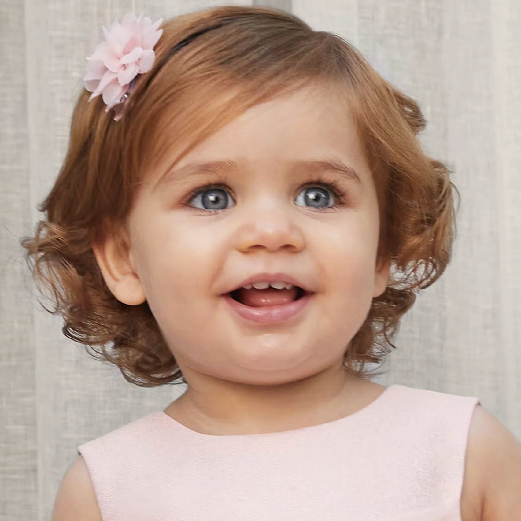 Abel & Lula - Barrettes à Cheveux Bébé Lot de 2 Fleurs Rose – Image 3