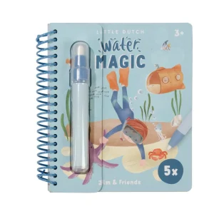 LITTLE DUTCH - Livre de coloriage à l'eau Jim & Friends