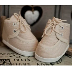 Chaussures Louis pour garçon mocassins velours côtelé beige