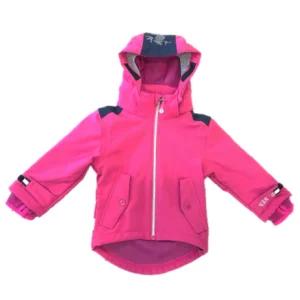 XS Exes - Veste softshell enfant avec réflecteurs fuchsia