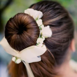 Bun Wrap Naomi blanc ou beige clair