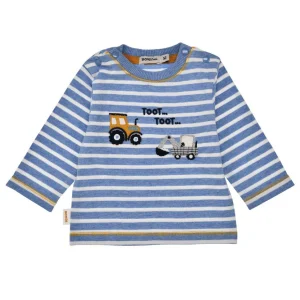 BONDI - T-shirt bébé manches longues véhicules de chantier