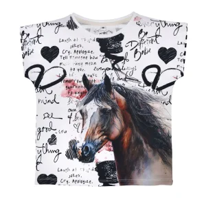 BONDI - T-Shirt Fille Chevaux