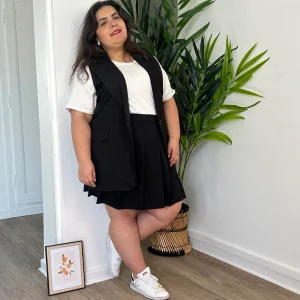 T-shirt blanc basique en coton