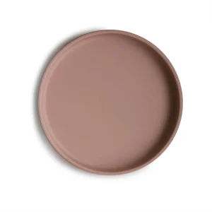 MUSHIE - Assiette en silicone Assiette Cloudy Mauve