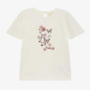 CREAMIE - Tee-shirt manches courtes fille Peau de pêche