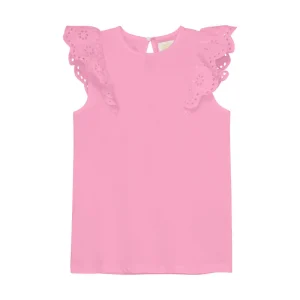 CREAMIE - Chemise sans manches avec dentelle pour fille