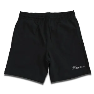 "𝑭𝑰𝑵𝑬𝑺𝑺𝑬" COTTON SHORT - BLACK
