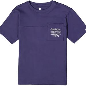 GARCIA - T-shirt garçon bleu avec poche poitrine