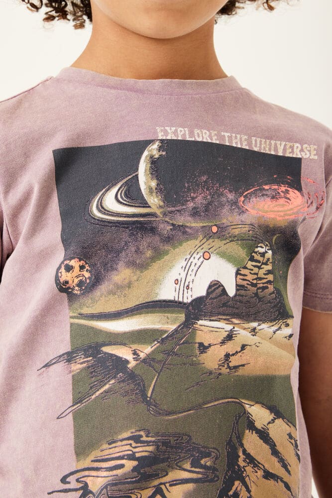 GARCIA - T-Shirt Garçon Explorer Violet – Image 5