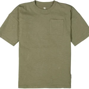 GARCIA - T-shirt garçon vert avec poche poitrine