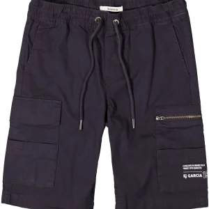 GARCIA - Short cargo gris foncé taille élastiquée pour garçon