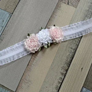 Bandeau Baby Brenda blanc-rose