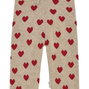 HUST & CLAIRE - Pantalon en maille HCLisa avec cœur