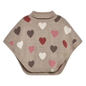 HUST & CLAIRE - Poncho Filles HCPinja avec coeur