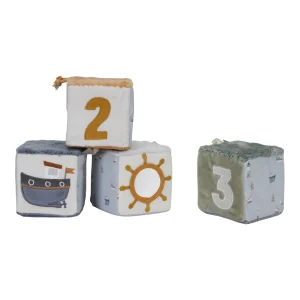 LITTLE DUTCH - cubes en tissu Sailors Bay lot de 4 LD8616