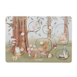 LITTLE DUTCH - Puzzle sonore captivant Forest Friends FSC LD7240