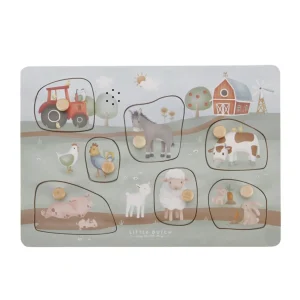 LITTLE DUTCH - Puzzle sonore captivant Little Farm - FSC - LD7140
