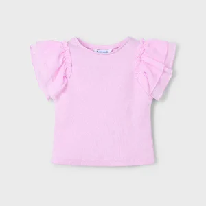 MAYORAL - T-Shirt Fille Tulle Volants