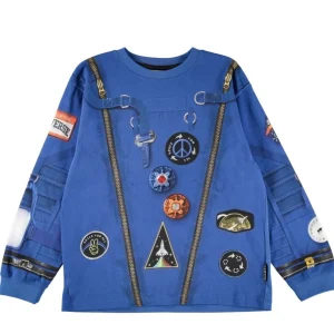 MOLO - T-shirt à manches longues garçon Rube Blue Astro