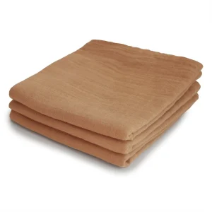 MUSHIE - Nuscheli / Mousseline Lot de 3 Jaune Automne