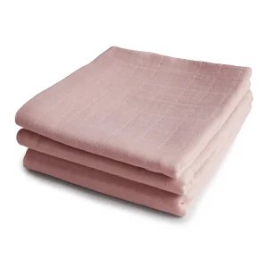 MUSHIE - Nuscheli / Mousseline Lot de 3 Blush
