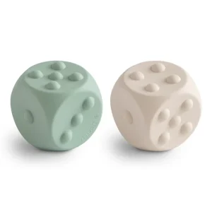 MUSHIE - Lot de 2 dés Cambridge Blue/Shifting Sands