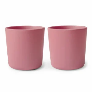 MUSHIE - Gobelet à boire rose poudré, lot de 2