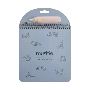 MUSHIE - Livre de coloriage réutilisable à l'aquarelle - Véhicules