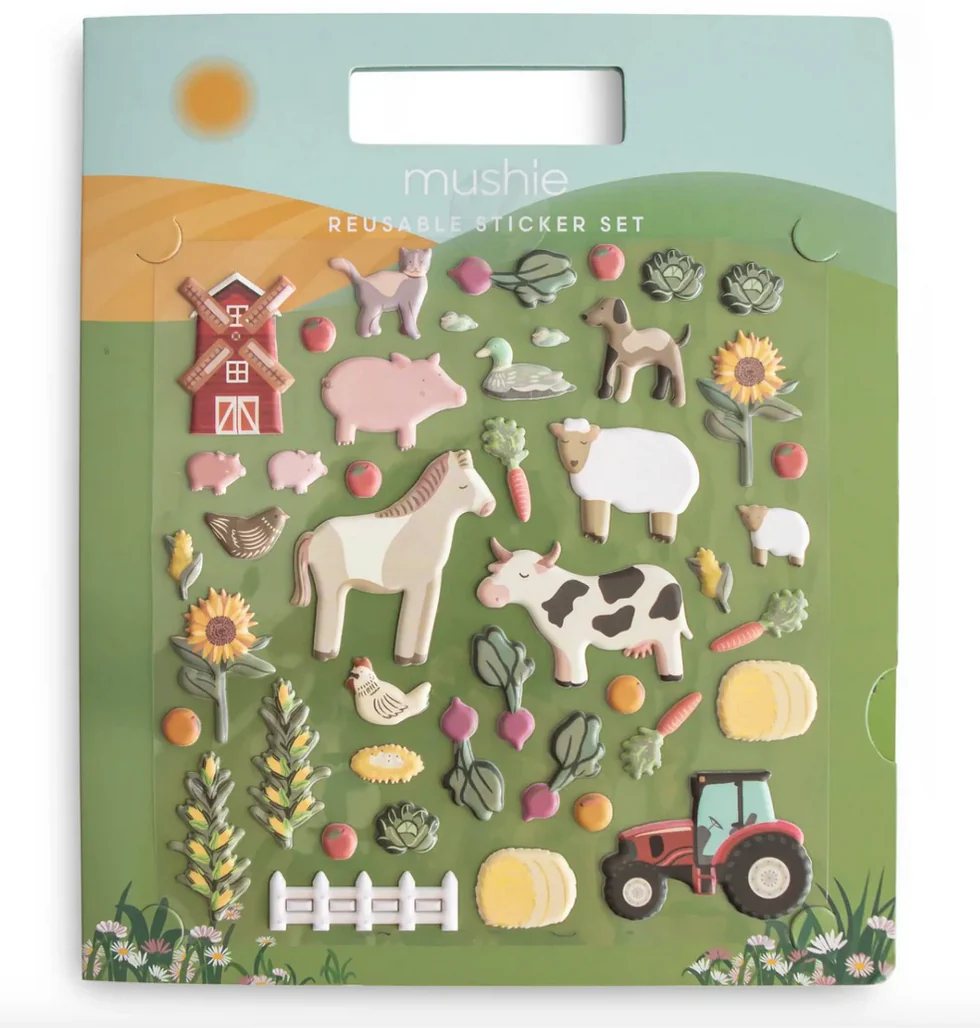 MUSHIE - Set d'autocollants Ferme réutilisable