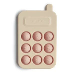 MUSHIE - Jouet à Pression en Silicone Téléphone Téléphone Presse Blush