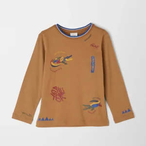 s.Oliver - Chemise en jersey pour garçon avec imprimé des deux côtés