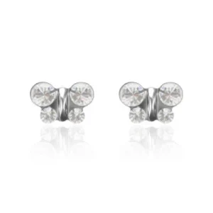 STUDEX - Puces d'oreilles papillon cristal April