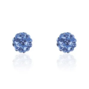 STUDEX - Clous d'oreilles boule de feu saphir 6 mm