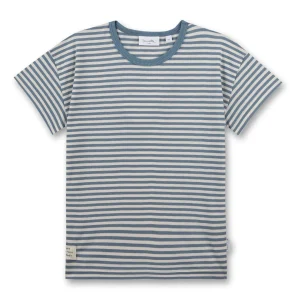 SANETTA - T-shirt bébé garçon bleu certifié GOTS